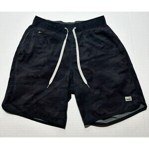 Vuori Men’s Small Training Gym Running Elastic Waist 7" Camo Shorts Casual EUC